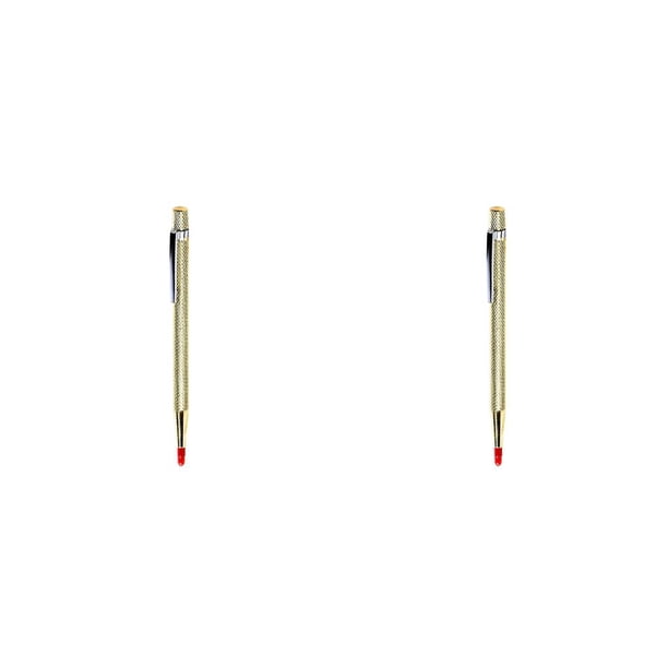 Speravity 1 Uds marcador de cerámica de vidrio pluma de grabado pluma de aleación de Metal lápiz óptico para vidrio cerámica Metal herramienta oro 2piezas Speravity CBP076252