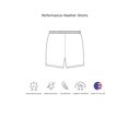 thumbnail image 3 of Expert Brand USA-Made Men's Heather Athletic Shorts, Dark Heather Royal, Large, 3 of 4