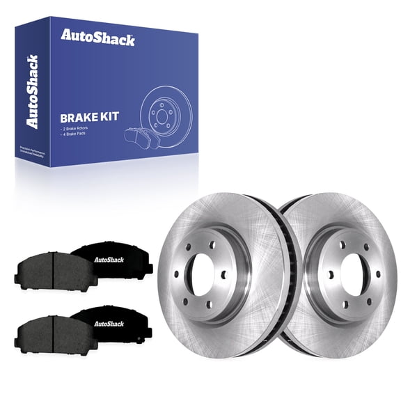 AutoShack Front Brake Rotors & Premium Pads for Nissan & INFINITI, TITAN 2007-2010 Armada 2007-2011 QX56 2007-2010, 4WD RWD V8 5.6L - 13.77" (349.7 mm), 6-Lug