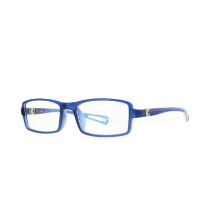 Eye Buy Express Kids Childrens Reading Glasses Blue Bold Rectangular Full Frame Anti Glare grade sk9016