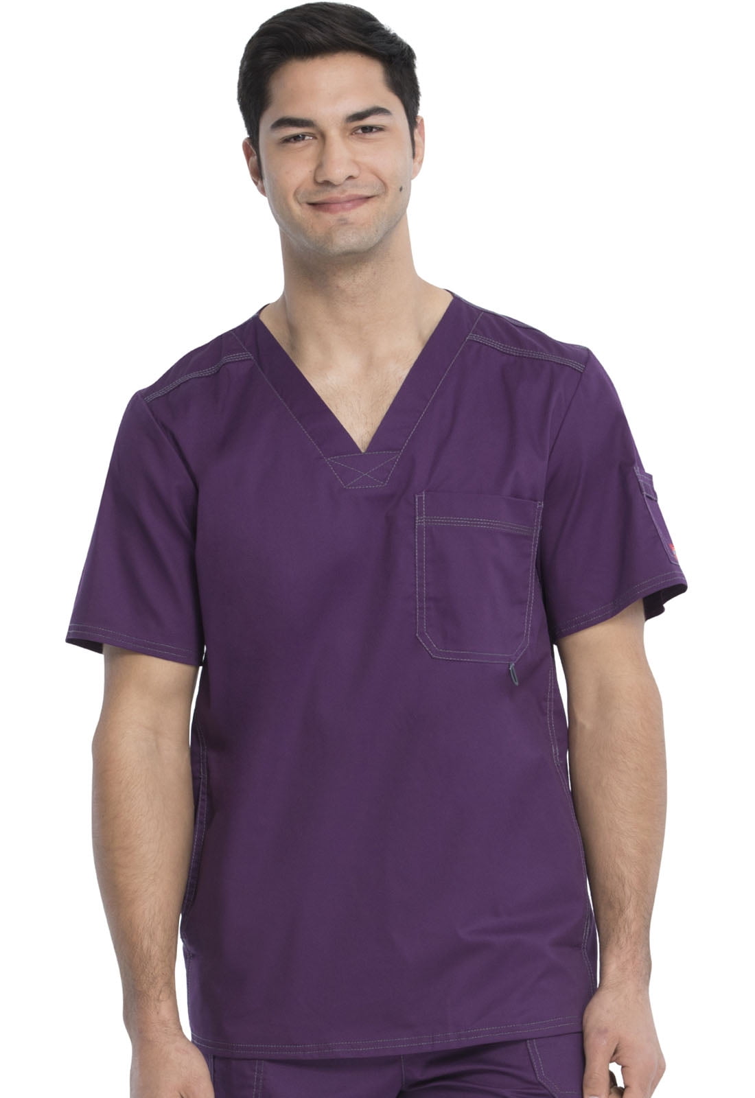 Dickies Gen Flex Medical Scrubs Top for Men VNeck Plus Size 81722, 2XL