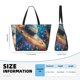 thumbnail image 4 of Fotbe Colorful Planet Universe Bolsa de Viaje para Playa - Resistente al Agua, Bolsa Tote de Gran Capacidad y Ligera con 7 Bolsillos para Mujeres y Hombres, 4 of 7