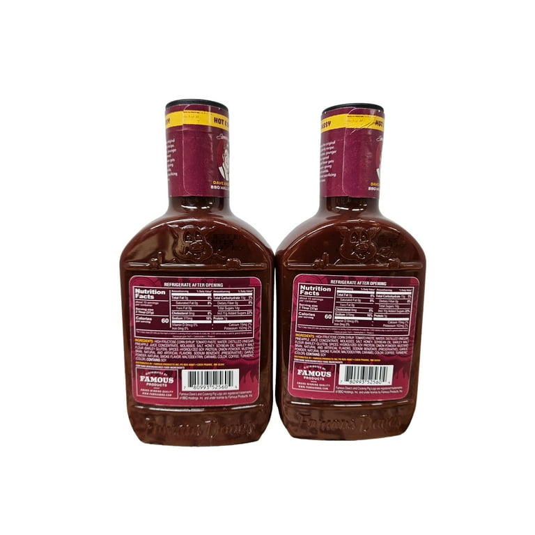 Famous Dave s Hot Sassy BBQ Sauce 2 Pack Walmart