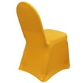 thumbnail image 5 of YCC Linens - 6 Pack Stretch Spandex Banquet Chair Covers - Gold, 5 of 6