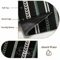 thumbnail image 6 of Round Rugs 3Ft, Black Green White Round Area Rug Washable Indoor Throw Carpet, Boho Vintage Abstract Striped Lines Small Non Slip Circle Rug for Bedroom Living Room Home Decor Aesthetic, 6 of 8