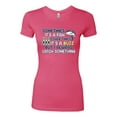 thumbnail image 2 of Wild Bobby, Sometimes It's A Fish Other Times It's A Buzz, Fishing, Women Slim Fit Junior Tee, Hot Pink, XX-Large, 2 of 4