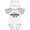 White & Heather w/ Ears, variant on Inktastic I Love My Grandpa with Arrow Boys or Girls Baby Bodysuit