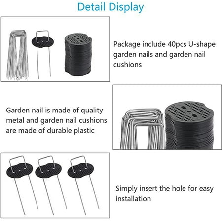 

U-shaped Nails Hot-dip Galvanized Steel Nails Gardening Lawn Fixing Nails