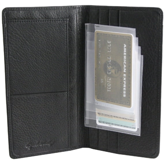 Plastic Wallet Inserts - Secretary 4 Page Credit Card Holder