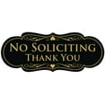 thumbnail image 1 of Designer Aucune Sollicitation Signe de Remerciement - Noir / Or Moyen, 1 of 1
