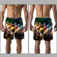 thumbnail image 3 of luoweisi Men's Beach Shorts Quick Dry Swim Trunks with Mesh Lining Snails XL, 3 of 5