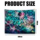thumbnail image 4 of Tapiz de mandala azul psicodélico bohemio hippie indio para dormitorio, tapiz floral estético para colgar en la pared, arte de pared bohemio, decoración del hogar, 200x150cm, 4 of 5