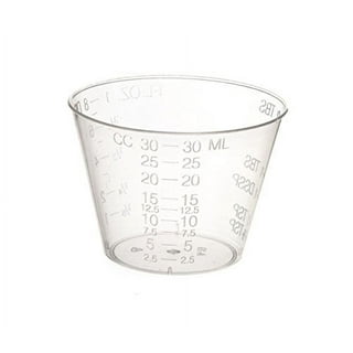 10Pcs 50ml Plastic Liquid Measuring Cups With Lid Laboratory Test  Calibration