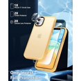thumbnail image 6 of [5 in 1 for iPhone 11 Case, [Anti-Yellowing] [Military-Grade Protection] [with 2 Screen Protector and 2 Camera Protector] Full-Body Protective Phone Case. (Brass Color)…, 6 of 13