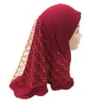thumbnail image 2 of Kids Scarf Wave Shape Not Easy Deform Kids Mesh Stitching Headscarf for Playing, 2 of 8