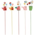 thumbnail image 1 of MasteelfCA 5Pcs Decorative Iron Garden Stakes Delicate Iron Art Crafts Micro Landscape Decors, 1 of 8