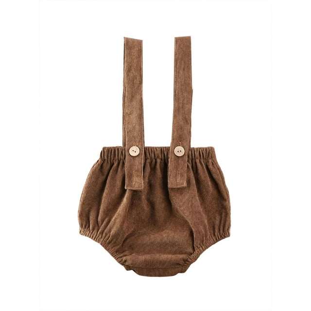 EYIIYE Salopette Bébé Shorts en Velours Côtelé