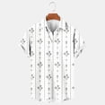 thumbnail image 2 of Hfozny Men's Fashion Summer Button Down Holiday Short Sleeve Beach Shirts Tropical Hawaiian Floral Shirts Vintage Clothes Wrinkle Free White XXXL Tops for Big and Tall Men, 2 of 5