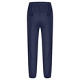 thumbnail image 4 of WhouRiu Boys Casual Pants Solid Color Loose Elastic Waist Straight Leg Trousers Kids Lightweight Breathable Everyday Wear,4-5 Years, 4 of 6