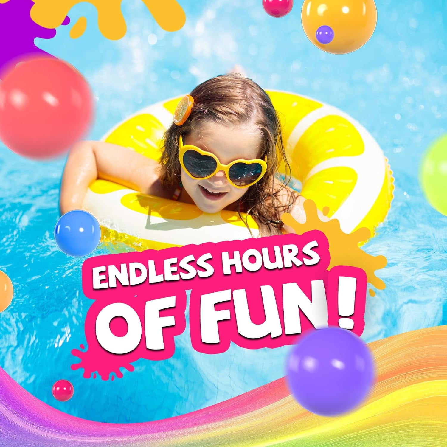 Inflatable Swimming Pool for Outdoor Garden - Round Pool with 73.5 Inch Diameter