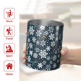 thumbnail image 5 of 12oz Coffee Tumblers Dark Blue Christmas Snowflake Pattern Stainless Steel Vacuum Insulated Travel Tumbler Coffee Cups Mug with Lid and Straw with Cleaning Brush for Cold & Hot Drinks, 5 of 5
