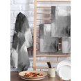 thumbnail image 2 of Grey Kitchen Dish Towels for Drying Dishes Set of 2, Modern Oil Painted Art Abstract Geometric Waffle Weave Microfiber Hand Tea Bathroom Towels Quick Dry & Absorbent Towel 15.7x23.6, 2 of 7
