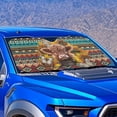 thumbnail image 2 of Yuyamidu Highland Cow Car Sunshades for Windshield Western Aztec Windshield Sun Shade Car Accessories Sunflower Car Window Visor for Auto SUV Van Big Sedan, 2 of 7