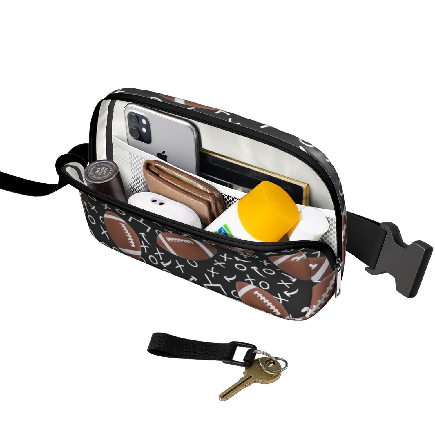 Game-On Crossbody Bag – Sports Print Fanny Pack for Teens, Boys, and Young Athletes Who Love to Play