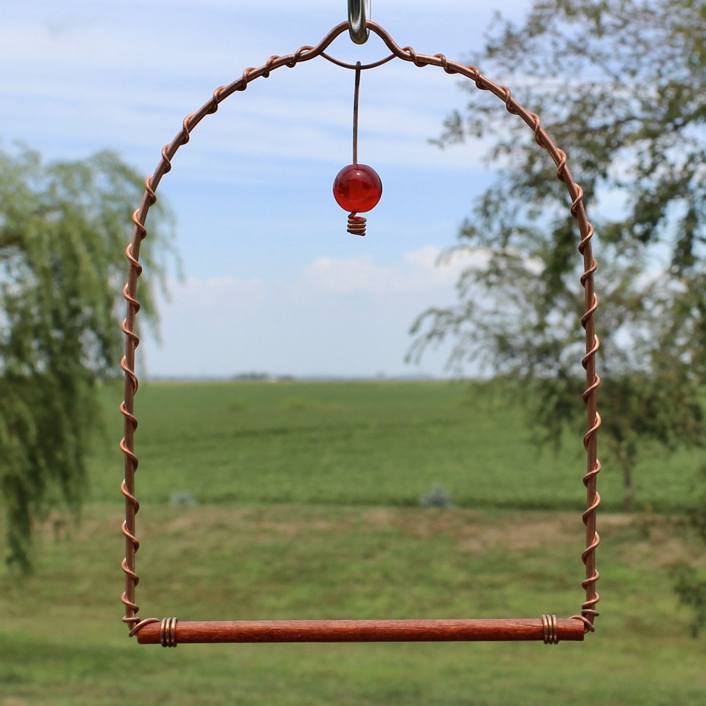 Songbird Essentials Hummingbird Swing for Hummingbird Feeder Copper