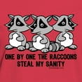 thumbnail image 3 of CafePress - One By One The Raccoons Women's Dark T Shirt - Women's Traditional Fit Dark T-Shirt, 3 of 4