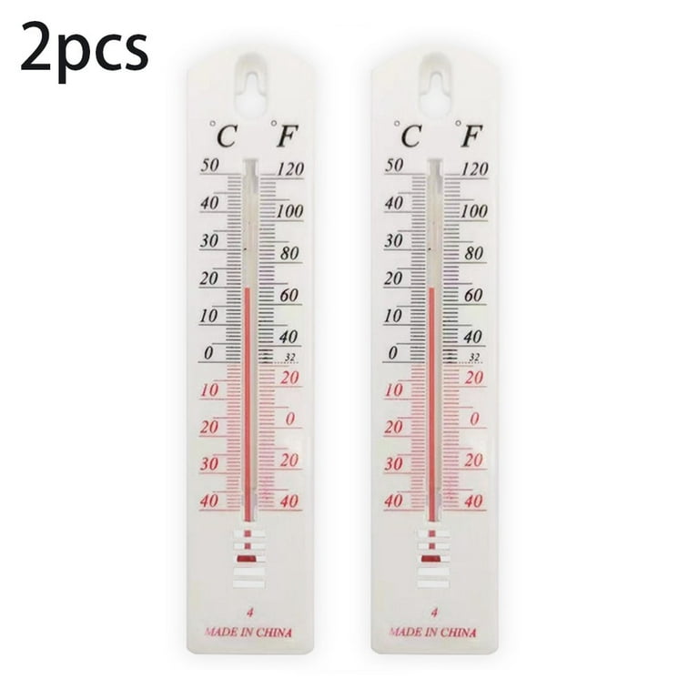 1/2PCS Wall Thermometer Indoor Outdoor Mount Garden Greenhouse