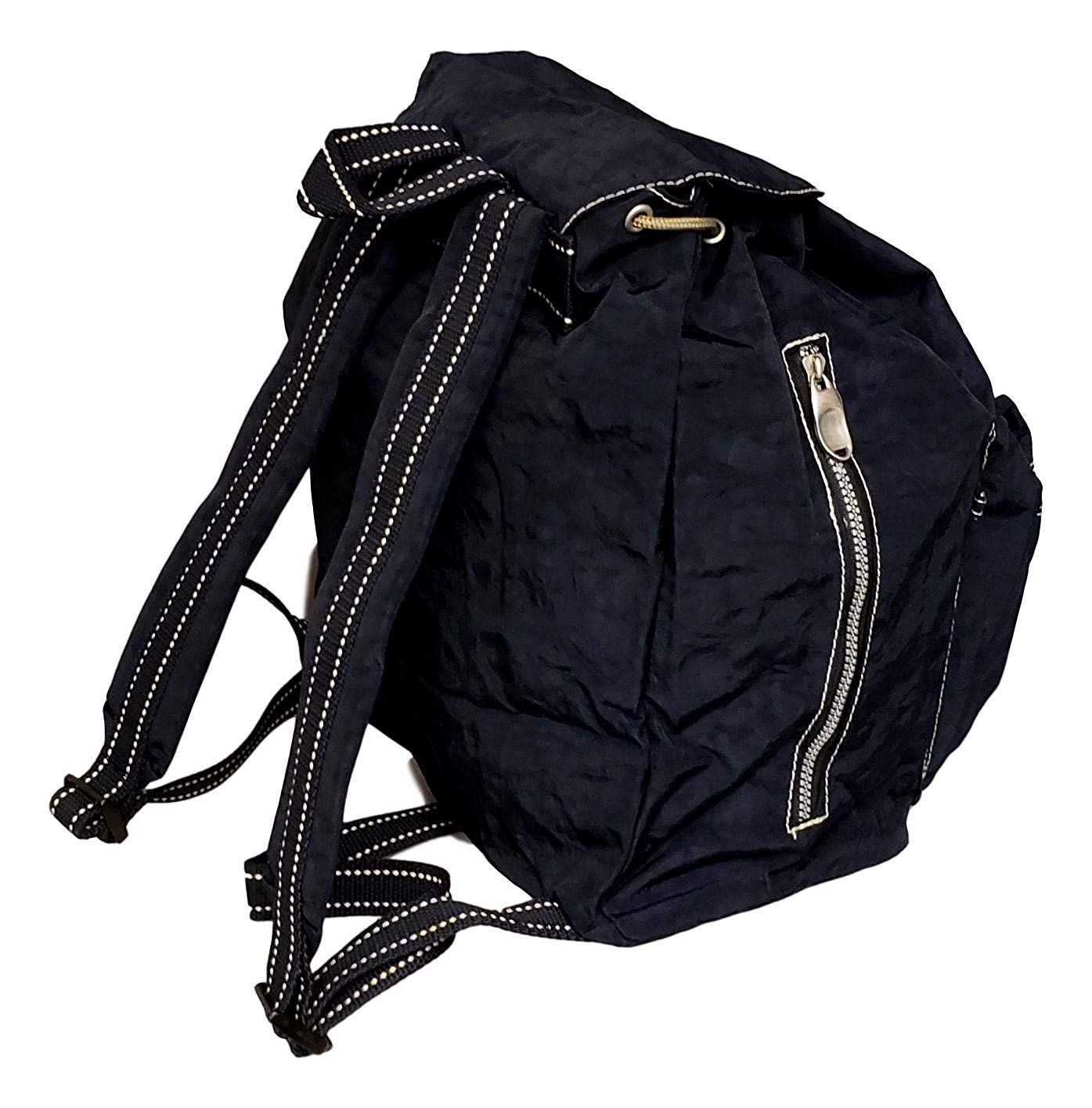 Lightweight Drawstring Flap Over Campus Backpack Blue - image 2 of 4