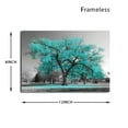 thumbnail image 5 of Visual Art Decor Black White Teal Tree Canvas Wall Art Prints Framed and Stretched Poster for Living Room Bedroom Ready to Hang, 5 of 5