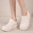 thumbnail image 5 of AUDeals Women’s Slip Resistant Leather Oxfords Wide Round Toe Nursing Work Shoes Lightweight Comfortable Business Shoes (White, 6.5), 5 of 5