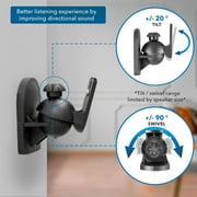 Mount It Dual Low Profile Universal Speaker Wall Mount