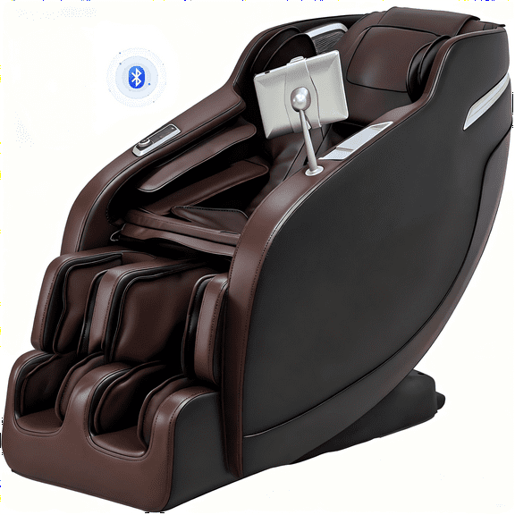Upgo 4D Massage Chair with 55" SL Track, 2 Zero Gravity Modes, Voice Control, Heating, Leather