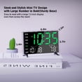 thumbnail image 3 of Reloj despertador digital Haimiage con espejo, con fecha y temperatura, 3 of 9