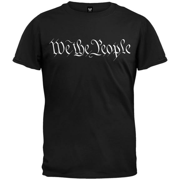 We The People Black T-Shirt