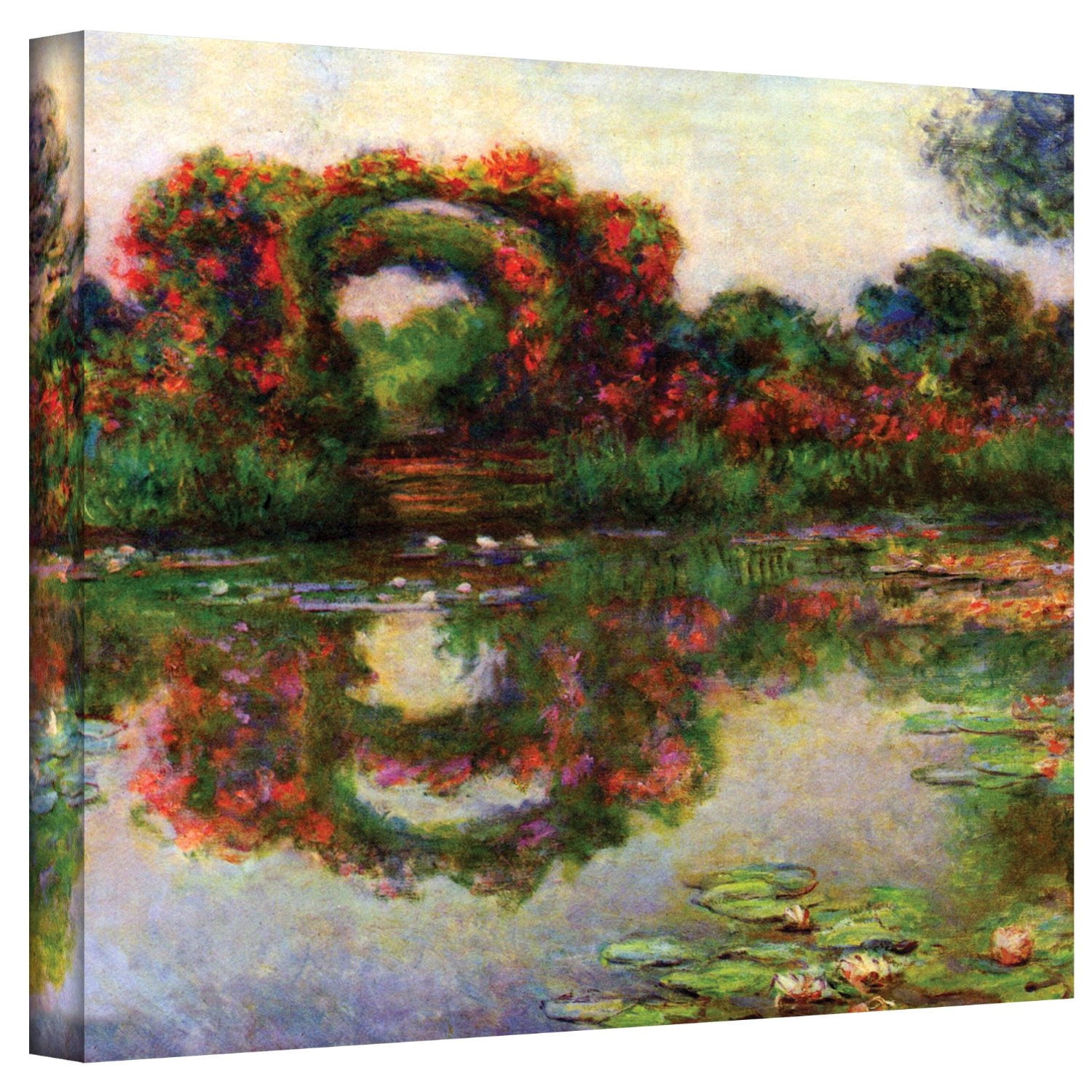 Claude Monet "Foliage Trestle" 36X48 Gallery-Wrapped Canvas