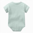 thumbnail image 4 of TOWED22 Infant Romper Solid Color One Piece Onesie Short Sleeve Summer Clothes for 0~12M Baby Green,18-24 M, 4 of 4