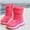 Red, variant on Cethrio Boys Girls Snow Boots, Non Slip Mid Calf Warm Outdoor Winter Shoes Black Size 28