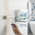 thumbnail image 6 of 500g Semi-Gloss Black Tub and Tile Refinishing Kit, Low Odor Water-Based Paint with Tools, Waterproof Scratch Resistant Coating for Ceramic Porcelain Fiberglass Bathtub Sink Countertop, 6 of 9