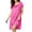 Hot Pink, variant on SELONE Lace Dress for Women Short Crew Neck Sleep Dress Pleated Lace Solid Short Sleeve Midi Dress Fashion House Dress