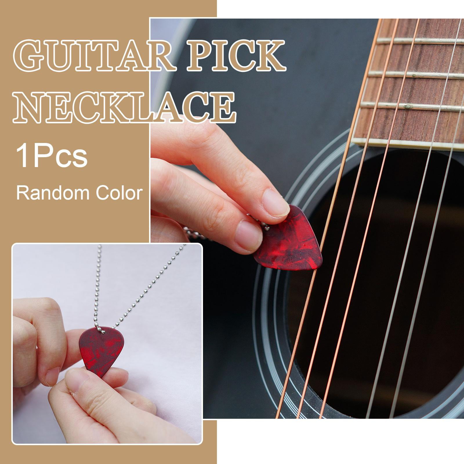 Amazon.com: Eddie Munson Replica Necklace - Guitar Pick - Banished Hero -  Dog Tag Chain - 351 Style Tortoise Design - Cosplay : Handmade Products