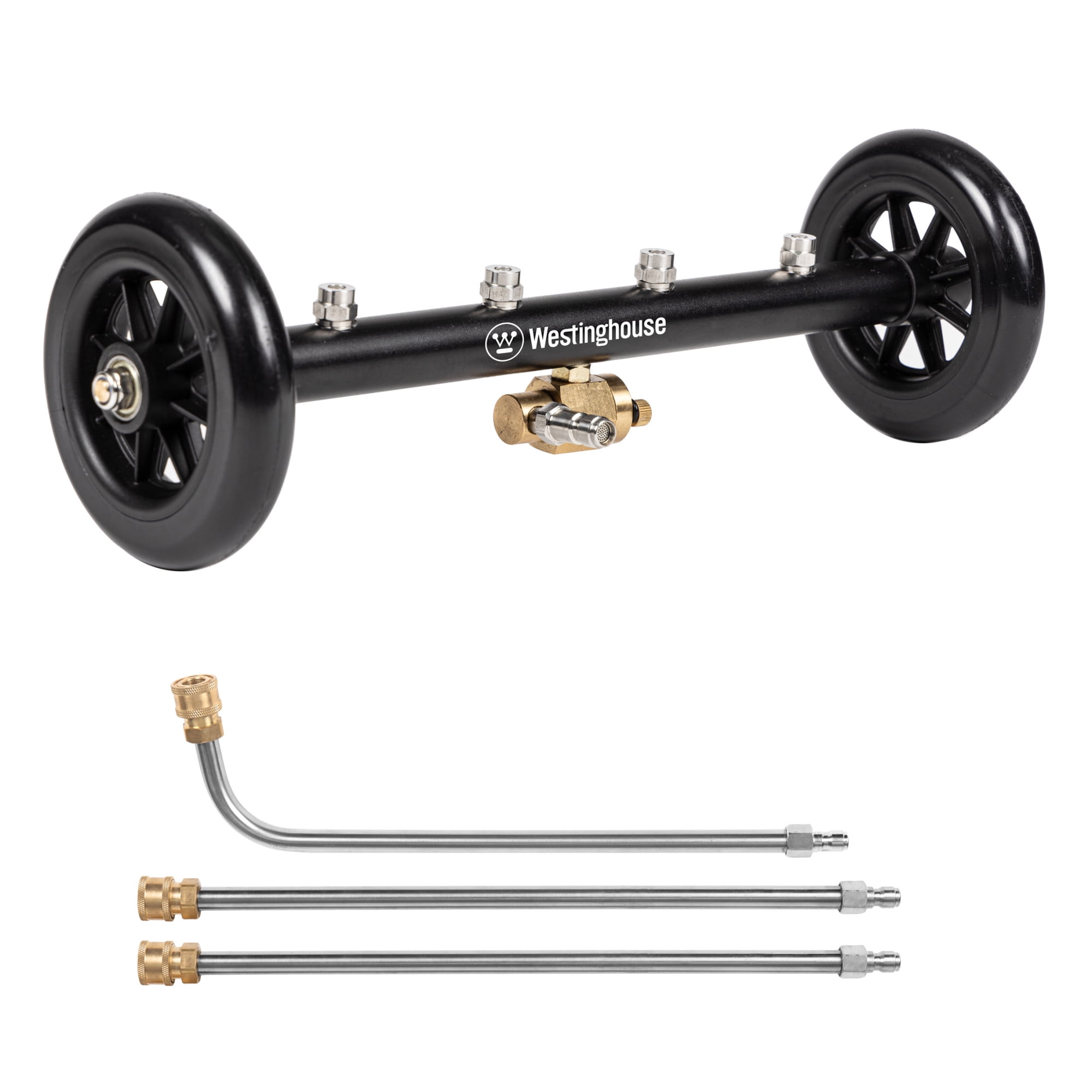 Westinghouse 2-in-1 Dual Function Water Broom/Undercarriage Attachment for Pressure Washers, 1/4" Quick-Connect