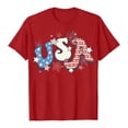 thumbnail image 4 of WUANDIXFA 250 Years America Shirt 250 Years American Flag Shirt for Women 250th Anniversary USA T Shirt Independence Day Shirts Tops Red,XL, 4 of 6