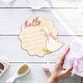 thumbnail image 4 of Letrero de anuncio para bebé FYSUIMU Silly Goose Pink Bow Wood, 4 of 7