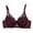 Wine Red, variant on XFLWAM Women's Push Up Sexy Lace Bra Comfort Non Padded Full Coverage Underwire Unlined Bra Plus Size Bralette Wine Red L