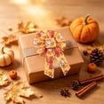 thumbnail image 4 of Yakvarog 5pcs Thanksgiving Woven Wreath Bows, Fall Pumpkin Maple Leaf Ribbon Bows, Decorative Craft Bows for Gift Wrapping, Home Decor, Party & Holiday Embellishment, 4 of 6