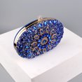 thumbnail image 4 of Bolso de mano de diseñador con diamantes para mujer, conjunto de bolso para fiesta, cena, boda, banquete, todo en uno, para mujer, 4 of 5
